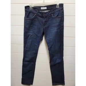 James Jeans Neo Beau womens size 28 dark blue mid rise skinny denim jeans